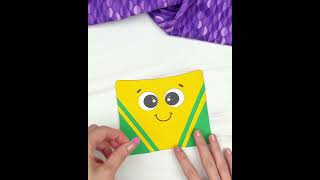 Crayon Box Name Craft #craftsforkids #kidscrafts #kindergartencrafts