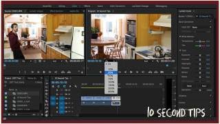 10 Second Tips: Resize 4K Video to Fit 1080p in Premiere Pro CC