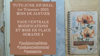 TUTO JUNK JOURNAL/PAGE CENTRALE #junkjournalideas #junkjournaltutorials #stamperia #craftwithme