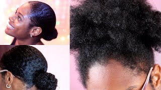 Natural Hairstyle Curly Puffs On Short Natural Hair