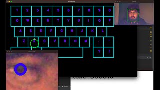 Eye tracking based user interface using OPEN-CV, DLIB and Pyautogui. Full Working model.