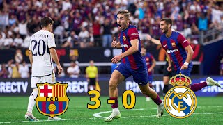 FC Barcelona vs Real Madrid (3-0) 2023 International Friendly FULL Match 1080i