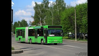 Могилёв.Поездка на автобусе №45 ул.30 лет Победы - ул.Фатина