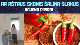 Ar aštrus skonis šalina šlakus | Kajeno pipirai