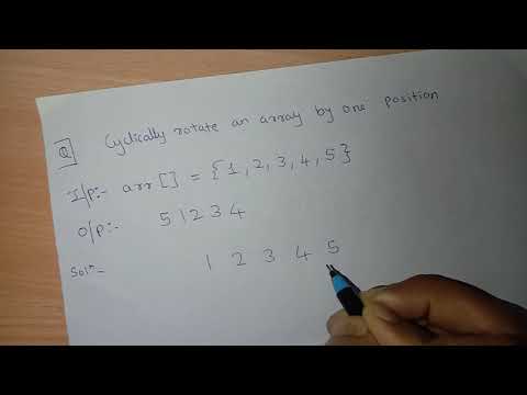 Cyclically Rotate An Array By One | GFG Solution | DSA | - YouTube