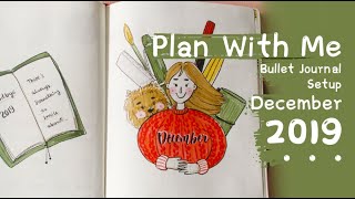 跟我一起画12月手帐，拥抱19年的最后一个月！ Plan With Me | December 2019 Bullet Journal Setup