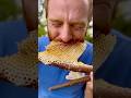 Fresh honeycomb on a stick courtesy of the Bees