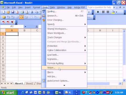 How to load Excel Solver under Excel 97-2003 How to load Excel Solver under Excel 97-2003