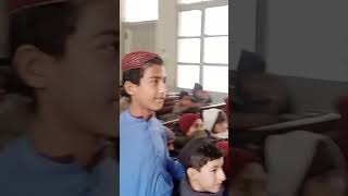 school kids watching cartoon in class..  refreshment time   #kid #learning #pathan #school