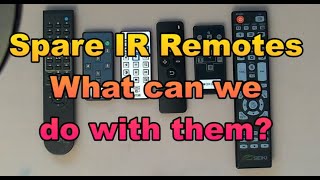 What to do with spare IR remotes?