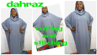 Abaya with hood(cutting and stitching) detailed.