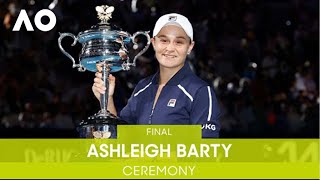 Women's Singles Ceremony | Ashleigh Barty v Danielle Collins (F) | Australian Open 2022