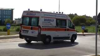 (RARE) Auto Polizia in Borghese scorta Ambulanza Bourelly / Unmarked Police Car escort Ambulance