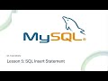 Learn MySQL in 2024: Lesson 5 the SQL insert statement