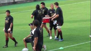 20110702 ラグビー日本代表　試合前練習　Rugby Japan