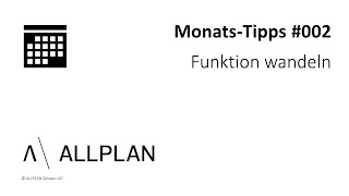 #002 ALLPLAN Monats-Tipps \