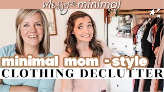 *NEW!* Messy To Minimal: I tried decluttering like THE MINIMAL MOM!  EXTREME CLOSET DECLUTTER METHOD