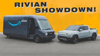 Amazon driver tries the Rivian R1T