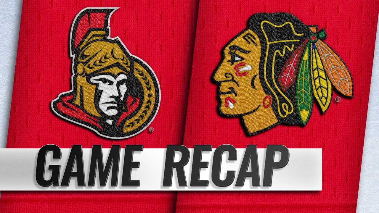 Senators Edge Blackhawks, 2-1 - YouTube