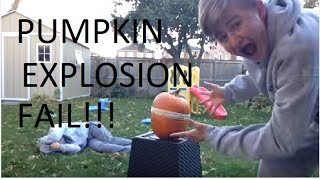 PUMPKIN EXPLOSION FAIL
