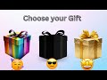 choose your Gift..rainbow 🌈 black 🖤 or gold