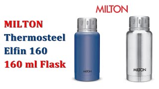 MILTON Thermosteel Elfin 160 Unboxing and Review | Milton flask | Hot \u0026 Cold Water Bottle