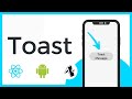 How to create an Android Toast Message in React Native Tutorial (Expo)