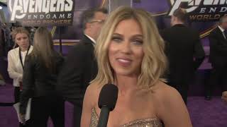 Avengers Endgame World Premiere Los Angeles - Itw Scarlett Johansson (official video)