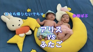 【生後2ヶ月】男女双子の赤ちゃんスタジオアリスデビュー【育児Vlog】Cute and Funny Twin Babies Video.