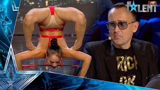 Una mujer de MONGOLIA sorprende con unas eróticas acrobacias | Audiciones 4 | Got Talent España 2021