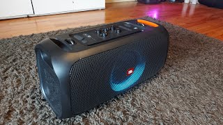 JBL Partybox ON-THE-GO Short sound test on 50% volume