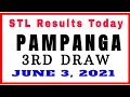 OLRT: Stl Pampanga results today 3rd draw June 3, 2021 pcso lotto stl