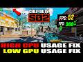 How To FIX High CPU Usage and Low GPU Usage in Warzone (Black Ops 7) (Low FPS) (Season 2) 2026 Guide