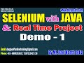 SELENIUM with JAVA tutorials || Demo - 1 || by Mr. Ravi Kanth Lella On 11-09-2023 @6PM IST