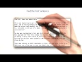 Get the First Sentence - Intro to Java Programming