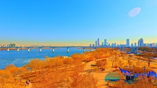 [4K Korea] Walk on the frozen Han River in Seoul.