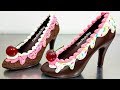 How To Make A Chocolate High Heel Shoe / Tempered Chocolate & Royal Icing By Cakes Stepbystep