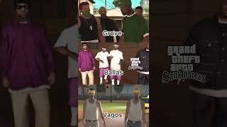 Who would win the gang war | GTA 5 vs GTA San Andreas | 1992 vs 2013 #shorts #gta #gangwar