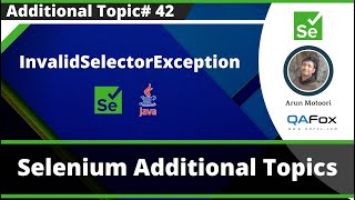 InvalidSelectorException - Selenium Exception Type