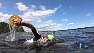 Puruvesi SwimRun (vol 2) - Swimming in clear water in Finnish lakeland