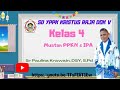 Kelas 4 ; Tema 3 ; Sub Tema 1 ; Muatan PPKN & IPA