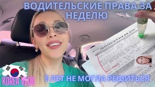 За неделю получила корейские права