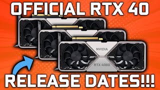 RTX 4090, 4080, \u0026 4070 OFFICIAL Release Date