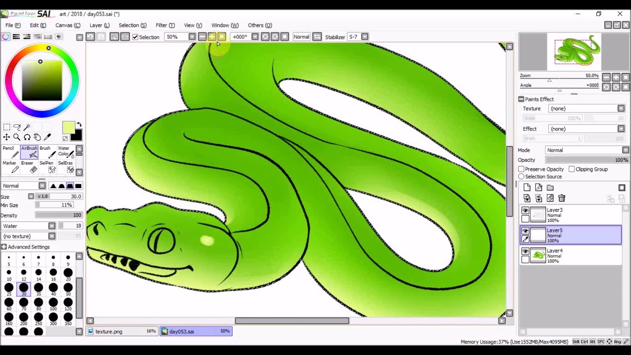 Daily Drawing 053 Green Tree Python Youtube