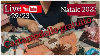 🔴 live29/23💕Rudolph la renna fuori Porta - natale 2023 @elicreaCUCITO cucito creativo