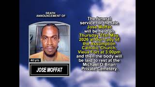 Jose Moffat ~ Short Obituary