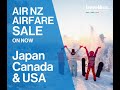 Air NZ Airfare Sale to Japan Canada & USA