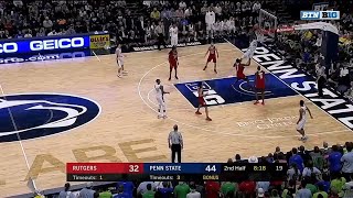 Tony Carr to Mike Watkins Alley-Oop Dunk vs. Rutgers