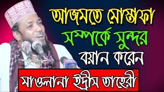 bangla waz | আজমতে মোস্তফা সম্পর্ক আলোচনা করেন | Mawlana Edris Taheri