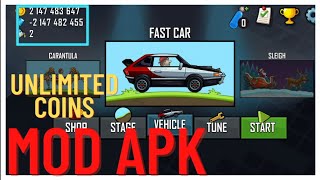How to get unlimited coins in hill climb racing in 1 minute. | HILL CLIMB RACING MOD APK.